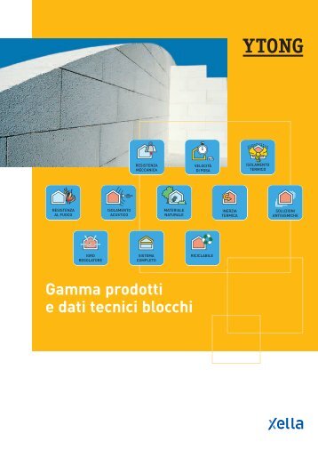 Gamma prodotti e dati tecnici blocchi - Infobuild