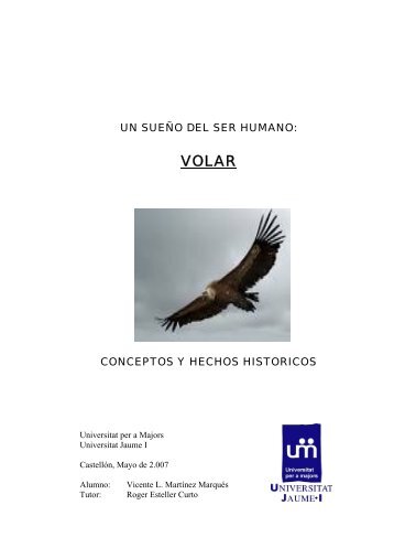 volar, conceptos y hechos históricos - Universitat per a Majors