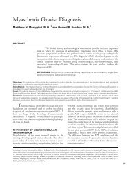 Myasthenia Gravis: Diagnosis