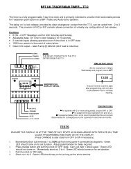 BPT UK TRADESMAN TIMER â TT/2 TESTS - S.D.S. Security Ltd