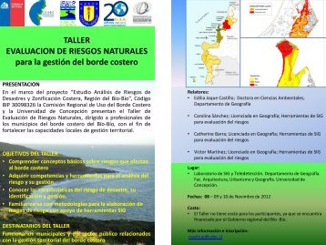 TALLER EVALUACION DE RIESGOS NATURALES para la gestión ...