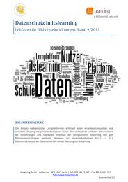 Datenschutz in itslearning