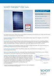 SCHOTT PERFORMâ¢ POLY Serie - SAT Solar