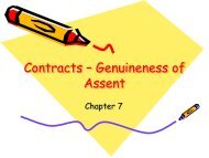 Contracts Ã¢Â€Â“ Genuine Agreement