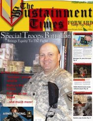 First Sustainment Newsletter Forward FEB 08 - Fort Riley, KS - U.S. ...