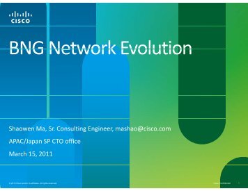 BNG Network Evolution - Cisco Knowledge Network