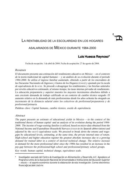 Luis Huesca Reynoso* - E-journal