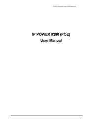 IP POWER 9280 (POE) User Manual - Openxtra