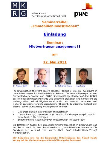 Einladung Seminar 12.05.2011 - MÃ¼tze Korsch ...