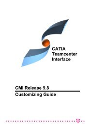 CMI Release 9.8 Customizing Guide CATIA Teamcenter Interface