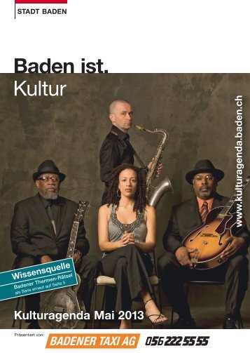Kulturagenda Mai 2013 - Veranstaltungen - Stadt Baden