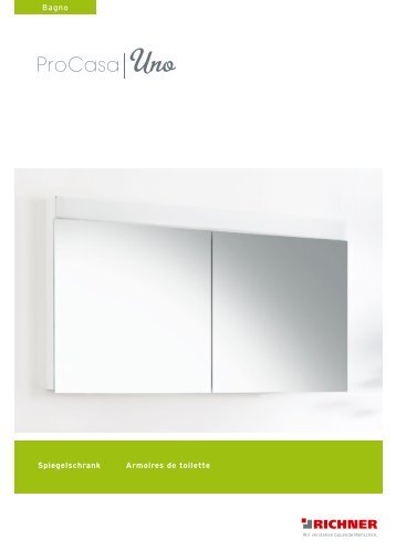Spiegelschrank Armoires de toilette Bagno - Richner