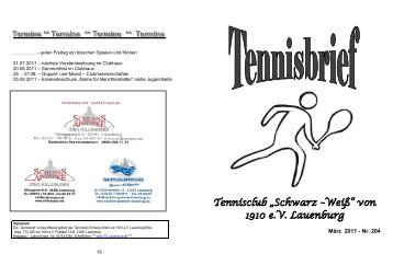 Termine ** Termine ** Termine ** Termine - Tennisclub "Schwarz ...