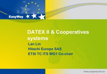 Datex II & Cooperative Systems