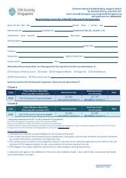 Registration Form for CFA-FICS Research Programme