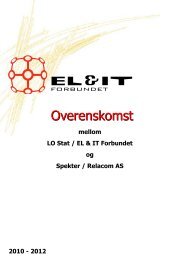 Overenskomst - El og it forbundet