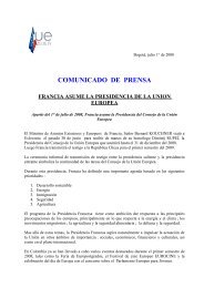 COMUNICADO DE PRENSA