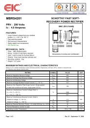 MBRS4201 : SCHOTTKY FAST SOFT RECOVERY POWER ... - EIC