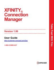 XFINITY Connection Manager - Comcast Business