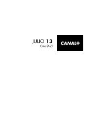 JULIO 13 - Canal +