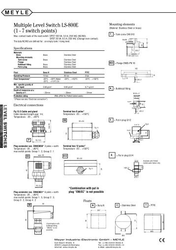 Multiple Level Switch LS-800E (1 - 7 switch points)