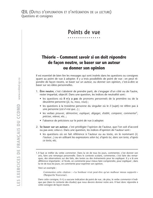 Points de vue - ccdmd