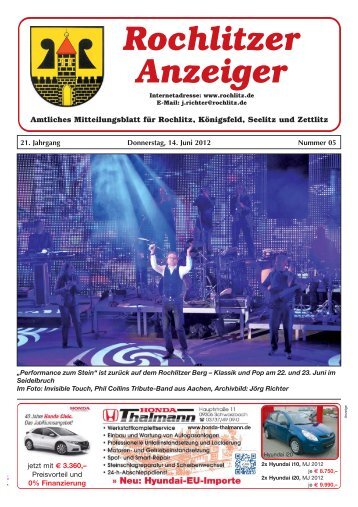 Rochlitzer Anzeiger im Internet