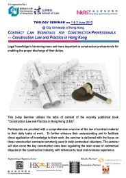 --- Construction Law and Practice in Hong Kong - The Hong Kong ...