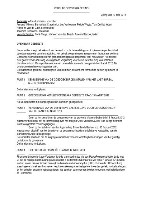 OCMW-raad (openbaar gedeelte):Besluit (.pdf). - gemeente Tielt ...