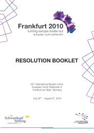 The Resolution Booklet of the session is now ... - Frankfurt 2010