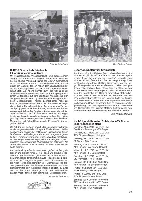 Die Entlassschüler der Maximilian-Kolbe-Schule 2010 - Markt Rimpar