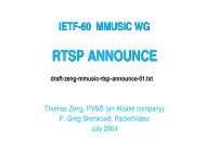 RTSP ANNOUNCE