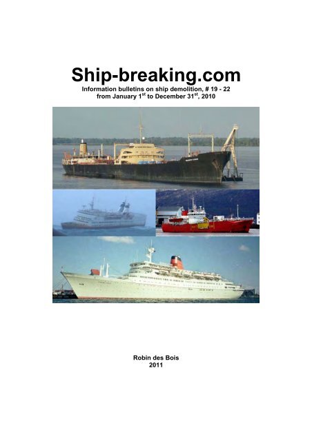 Ship-breaking.com - Robin des Bois