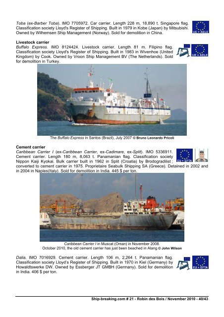 Ship-breaking.com - Robin des Bois