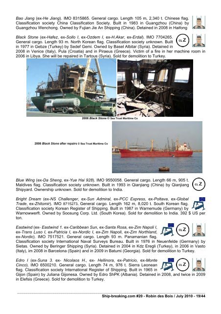 Ship-breaking.com - Robin des Bois