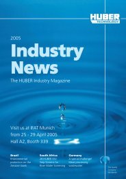 Industry Report, issue 2005, english - Hans Huber AG