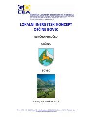 LOKALNI ENERGETSKI KONCEPT OBČINE BOVEC - Občina Bovec