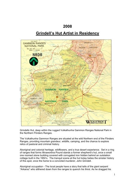 2008 Grindell's Hut Artist in Residency - Port Augusta