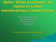 Wetter, Wilder and Deeper: An Update on Linked ... - SENCER