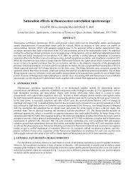 Saturation effects in fluorescence correlation ... - Dr. Lloyd M. Davis