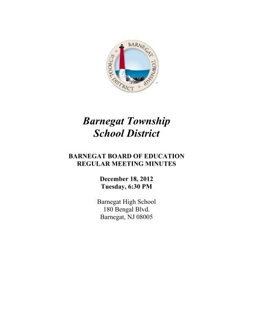 12/26/12 - Barnegat Township School District
