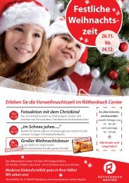 26.11. bis 24.12. Festliche Weihnachts - Röthenbach Center