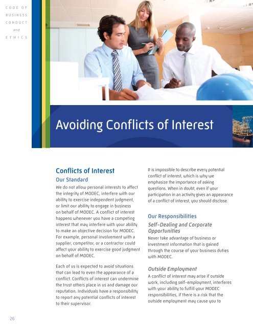 Business Conduct Ethics - modec