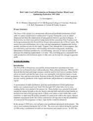 Beef Cattle/Calf Production on Reclaimed Surface Mined Land ...