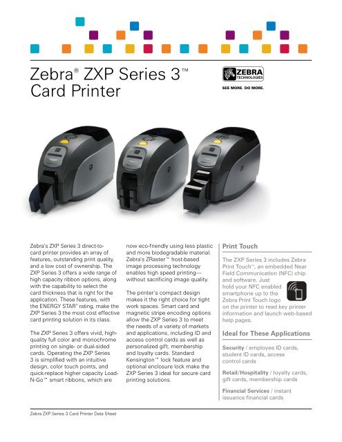 Zebra ZXP Series 3 Brochure - Z32-00000200US00 | ID Wholesaler