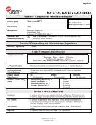 Beckman CoulterTM MATERIAL SAFETY DATA SHEET