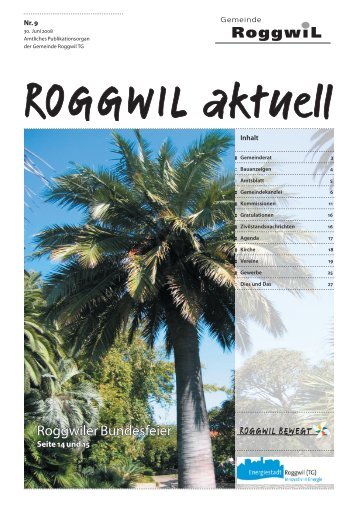 Roggwiler Bundesfeier - Gemeinde Roggwil