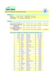 INSTYTUT MATEMATYKI Z ZAKŁADAMI - Instytut Matematyki PP