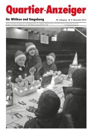 Ausgabe 8, Dezember 2013 - Quartier-Anzeiger für Witikon und ...