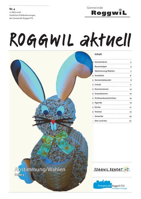 Abstimmung Wahlen Gemeinde Roggwil